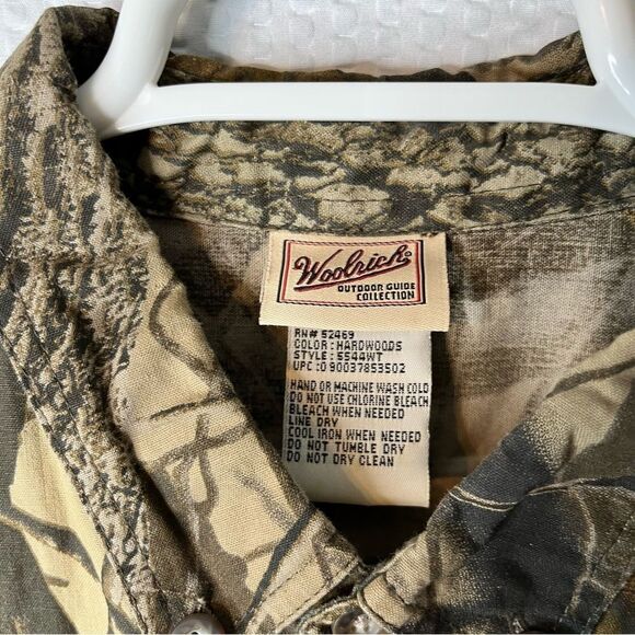 Woolrich RealTree Hardwood Camo Button Down Shirt Size XL - Picture 6 of 8